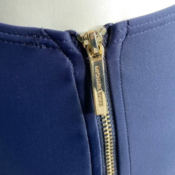 Michael Kors Rope Rugby Stripe One Shoulder Cut Out One-Piece Swimsuit - Picture 8 of 13